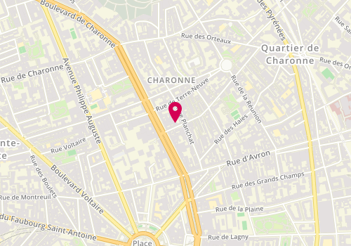 Plan de DRUET Laurence, 5 Rue des Vignoles, 75020 Paris