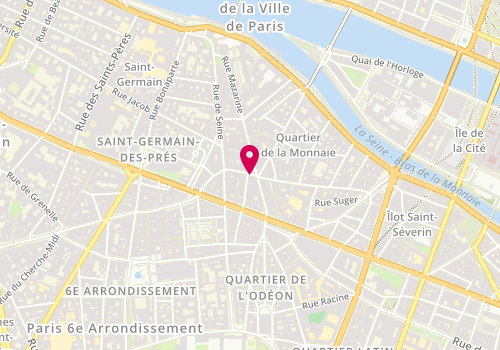 Plan de FRIEDLAND BECKOUCHE Fabienne, Cab du Dr Fabienne Friedland Beckouche
3 Rue de Buci, 75006 Paris