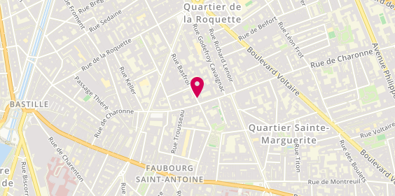 Plan de Evelyn Alvarado, 4 Rue Basfroi, 75011 Paris