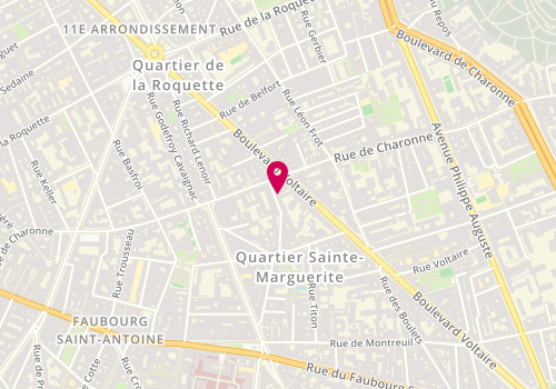 Plan de BRUNHES Sylvie, 20 Rue J Valles, 75011 Paris
