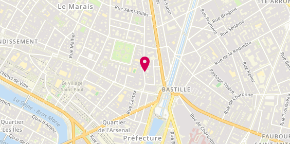 Plan de HARTMANN Rebecca, 16 Rue des Tournelles, 75004 Paris