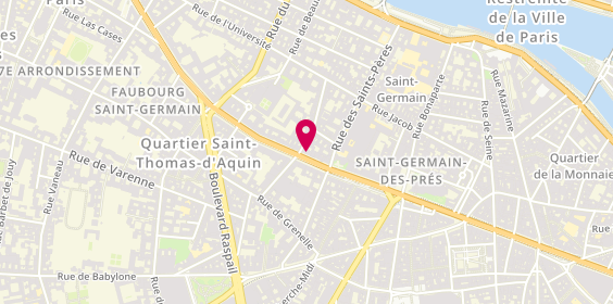 Plan de GINESTE Thierry, 198 Boulevard Saint Germain, 75007 Paris
