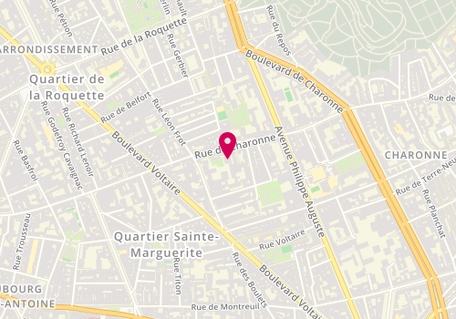Plan de LELIEVRE Du Broeuille Anny, 142 Rue de Charonne, 75011 Paris