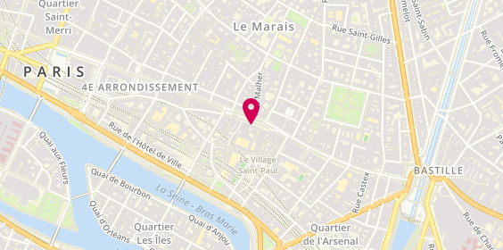 Plan de RODIERE REIN Catherine, 111 Rue Saint Antoine, 75004 Paris