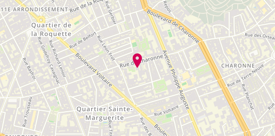 Plan de GUETTA Johanna, 142 Rue de Charonne, 75011 Paris