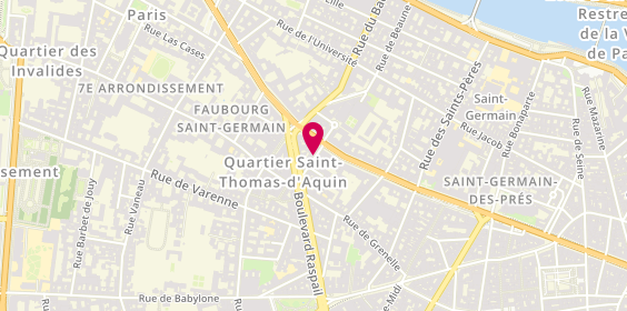 Plan de SABATIER Patrick, Cabinet du Dr Patrick Sabatier
4 Rue de Luynes, 75007 Paris