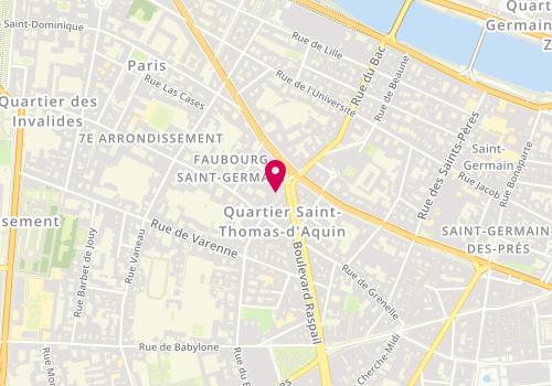 Plan de THETIO Sandra, 68 Rue Bac, 75007 Paris