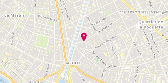 Plan de DIETZ Gabrielle, 10 Rue Sedaine, 75011 Paris