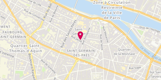 Plan de GENEVE Claudie, 38 Rue Jacob, 75006 Paris