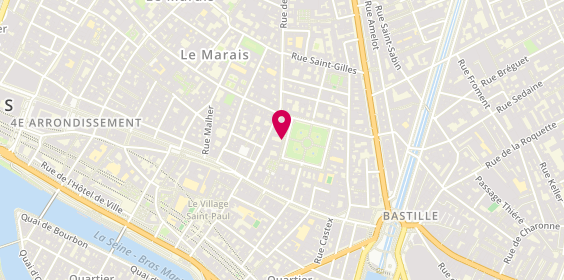 Plan de JOLLIVET Michel, 13 Place des Vosges, 75004 Paris