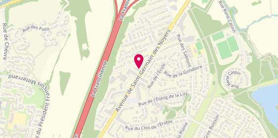 Plan de QUEYREL Sandrine, 15 avenue de Saint-Germain des Noyers, 77400 Saint-Thibault-des-Vignes