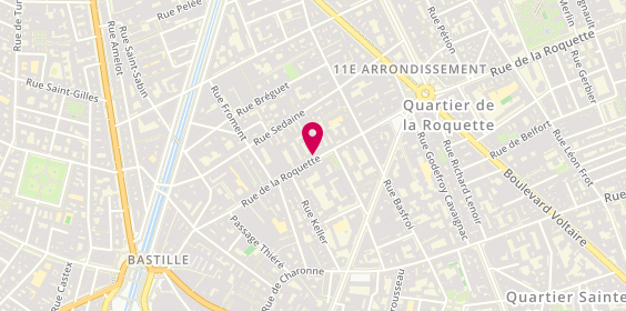 Plan de BESSALA Sylvie, 61 Bis Rue de la Roquette, 75011 Paris