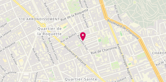 Plan de JEHAN Catherine, 54 Rue Léon Frot, 75011 Paris
