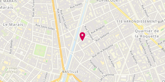 Plan de JOIRE Mélanie, 6 rue Bréguet, 75011 Paris