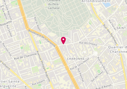 Plan de TAUVERON Tatiana, 10 Rue Bagnolet, 75020 Paris