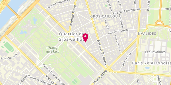 Plan de JAULIN Marie, 23 Rue Augereau, 75007 Paris