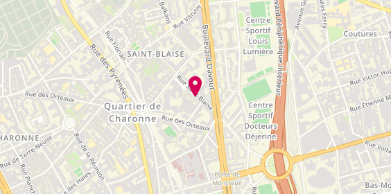 Plan de FKIH Hanen, 76 Rue Saint-Blaise, 75020 Paris