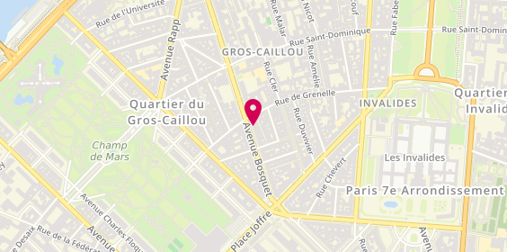 Plan de Béatrice Copper-Royer Psychologue Clinicienne, 53 avenue Bosquet, 75007 Paris