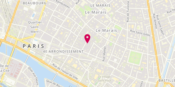Plan de MECHALI Karen, 18 Rue des Ecouffes, 75004 Paris