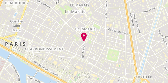 Plan de SAADA Denis, 19 Rue Pavee, 75004 Paris