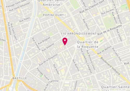 Plan de BRUNO Nathalie, 7 Rue Popincourt, 75011 Paris