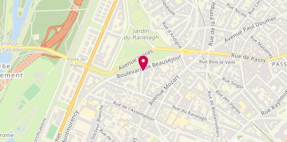 Plan de MICHON RAFFAITIN Pascale, 12 Rue O Cruz, 75016 Paris