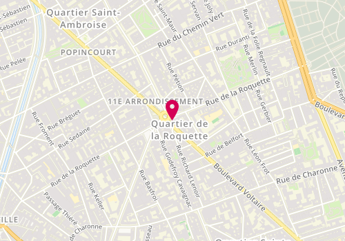 Plan de BOUVET Nicole, 109 Boulevard Voltaire, 75011 Paris