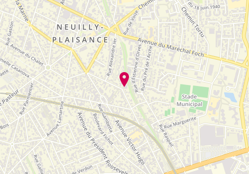 Plan de TANDEO Nadia, 82 Rue Edgar Quinet, 93360 Neuilly-Plaisance