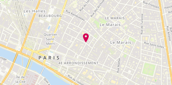 Plan de FORGET Jean Marie, 16 Rue Sainte Croix la Bretonnerie, 75004 Paris