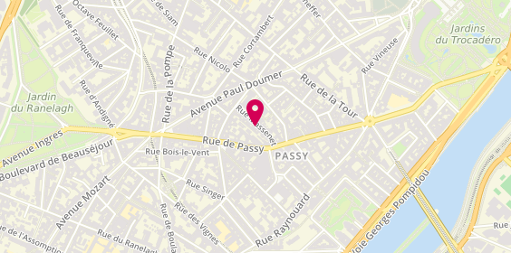 Plan de Léa Gouz-CYMERMAN, 7 Rue Massenet, 75016 Paris