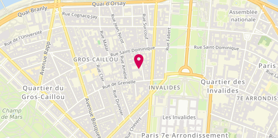 Plan de VANLANDEGHEM Nathalie, 16 Rue de la Comète, 75007 Paris