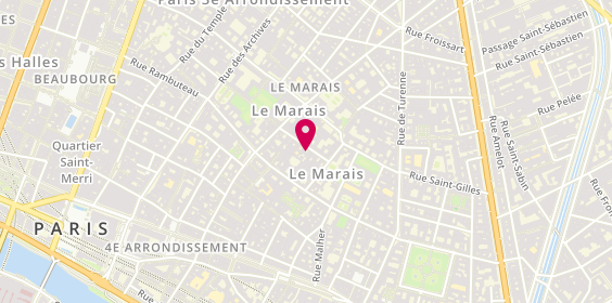 Plan de Psychothérapeute ADELI et psychanalyste Lene SCHARLING - English-speakIng, 7 Rue Barbette, 75003 Paris