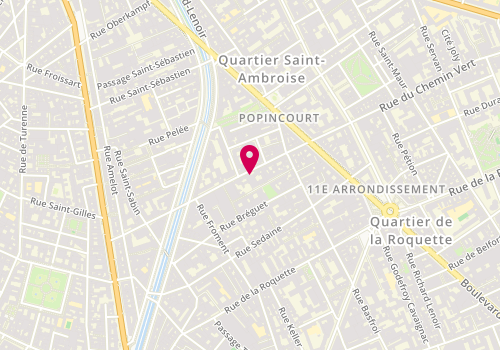 Plan de LOSSERAND Guillaume, 40 Rue du Chemin Vert, 75011 Paris