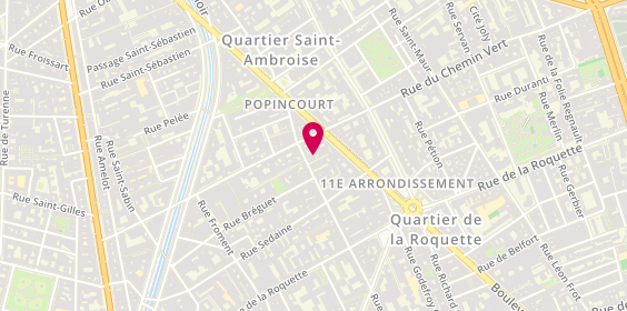 Plan de BERTONI Barbara, 3 impasse Popincourt, 75011 Paris