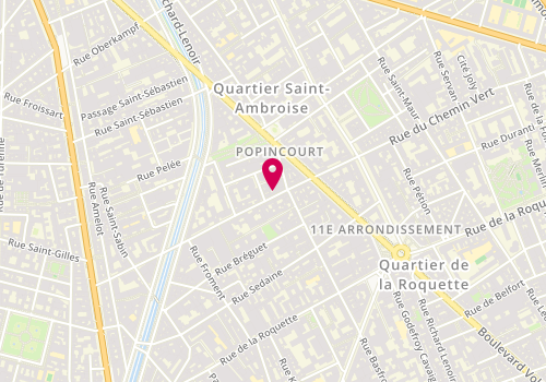 Plan de VUDO Vanessa, 49 Rue du Chemin Vert, 75011 Paris