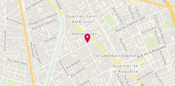 Plan de FACCINETTO Alexane, 44 Rue Popincourt, 75011 Paris