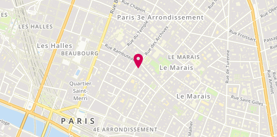 Plan de STARCK Claude, 52 Rue des Archives, 75004 Paris