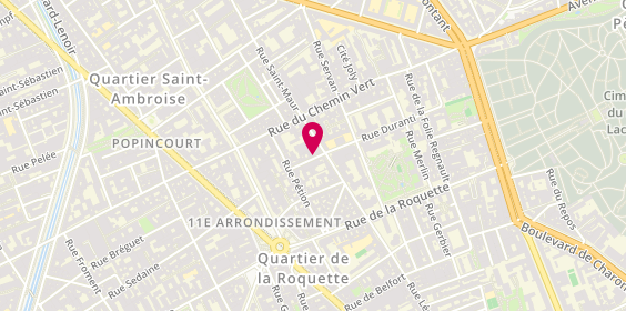 Plan de FORTEA Christine, A 1 9 Rue Morvan, 75011 Paris