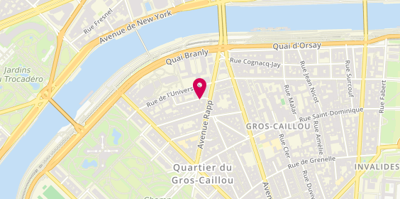 Plan de HOURTANE Maryse, 1 Bis Avenue Franco Russe, 75007 Paris