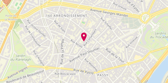 Plan de JAEGER Philippe, 48 Rue Cortambert, 75016 Paris