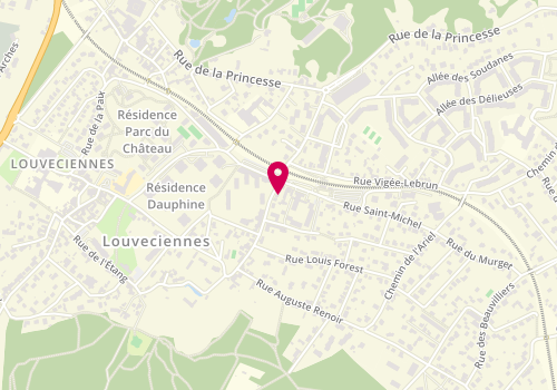 Plan de Laurie ROUSSEL - Psychologue clinicienne , psychothérapeute EMDR, 16 Rue de Montbuisson, 78430 Louveciennes