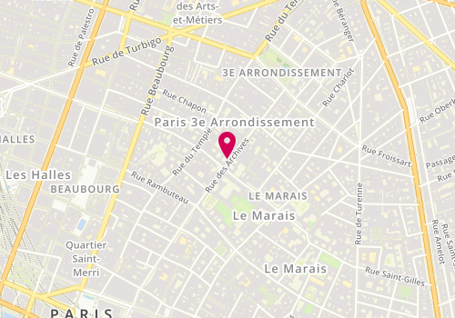 Plan de INGOLD François, 55 Rue des Archives, 75003 Paris