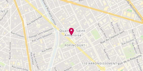 Plan de COLOMBEL Julie, 6 Rue de la Folie Méricourt, 75011 Paris