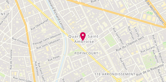 Plan de CRAIT Amélie, 6 Rue de la Folie Méricourt, 75011 Paris