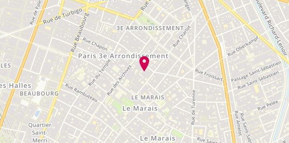 Plan de Cabinet de psychothérapie - Stanislas DENIS-CALLIER, 11 Rue Pastourelle, 75003 Paris