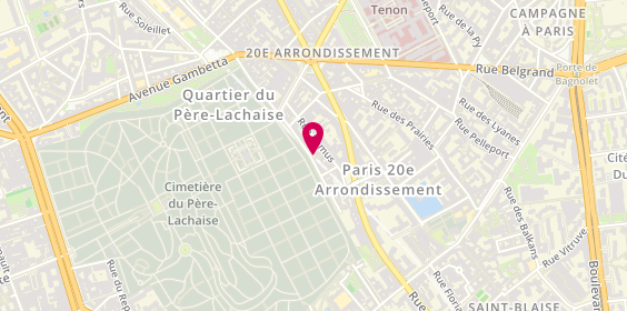 Plan de EGUILLON Christine, 30 Rue Rondeaux, 75020 Paris