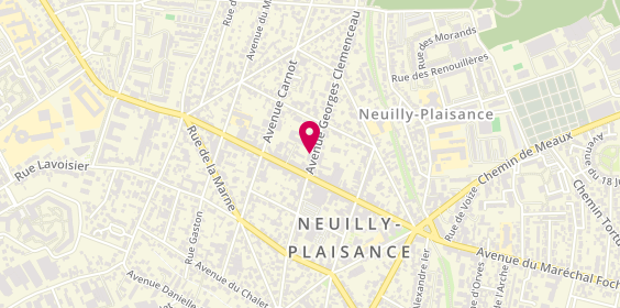 Plan de Ficheva, 37 avenue Georges Clemenceau, 93360 Neuilly-Plaisance