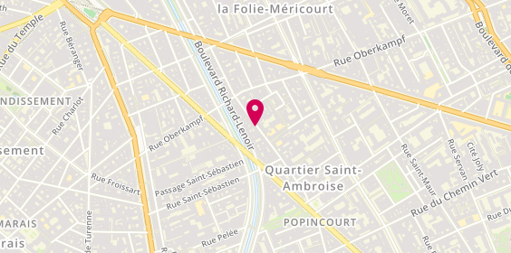 Plan de TOMASI Martine, 37 Rue de la Folie Méricourt, 75011 Paris
