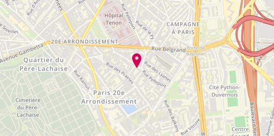 Plan de KABBACH Antoine, 3 Rue de la Cour des Noues, 75020 Paris
