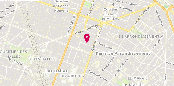 Plan de Julie CHRETIEN Psychologue, 40 Rue de Montmorency, 75003 Paris